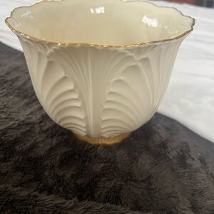 Lenox Cream and Gold Accent Vase